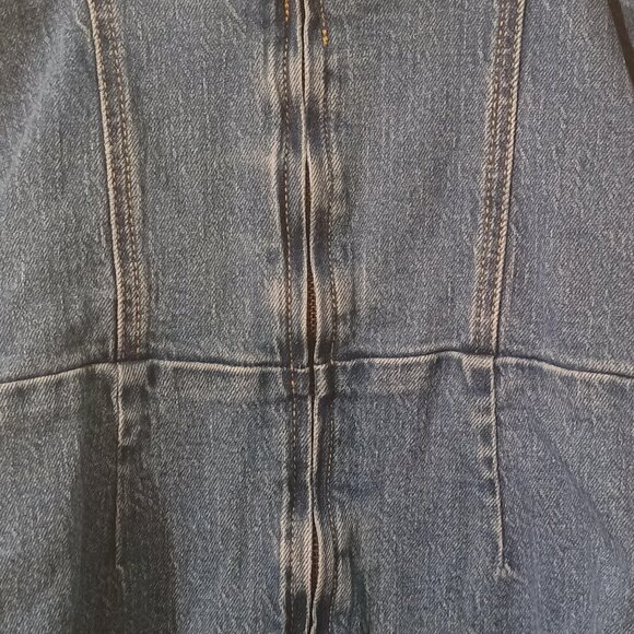 Art Class/Mini Dress/Girls XXL 18/Blue Denim/Square Neck Trendy Cute - Picture 10 of 10